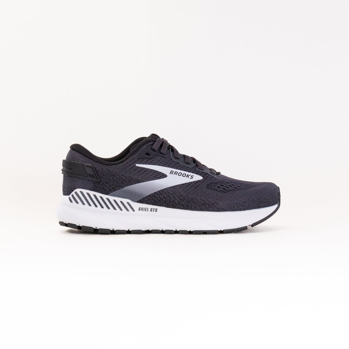 Women's Brooks Ariel GTS 24 Running Shoes - Ebony/Black/White
