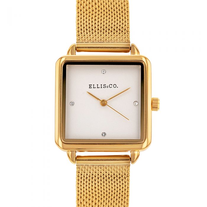 Ellis & Co Elegant 'Alyssa' Women's Gold-Toned Wristwatch