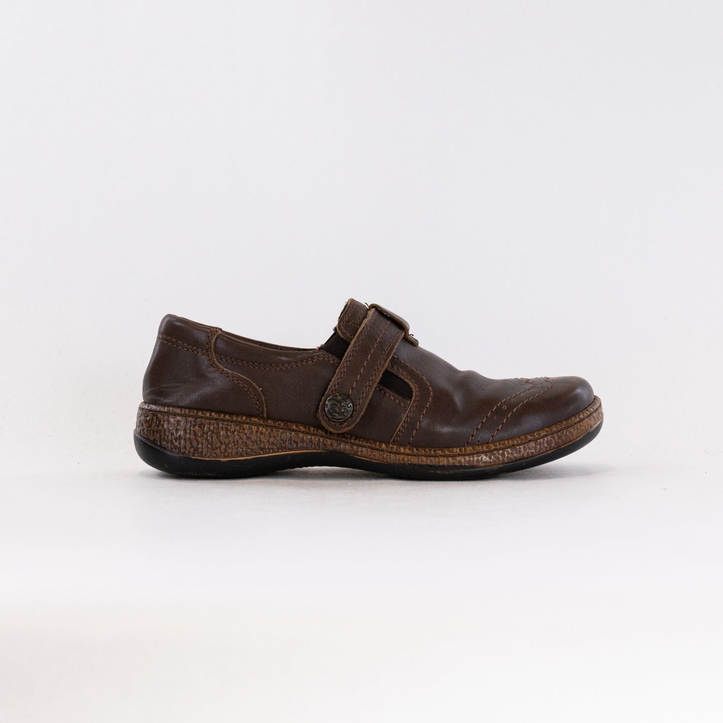 Women's Spring Step Smolqua Brown Genuine Leather Casual Loafers