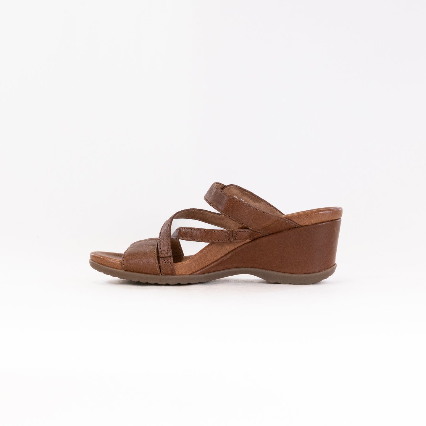 Women's Tan Dansko Ana Open - Back Wedge Shoes