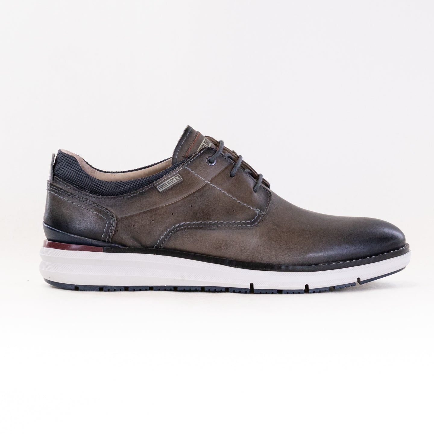 Pikolinos Men's Dark Grey Manacor Plain Toe Comfortable Trainers