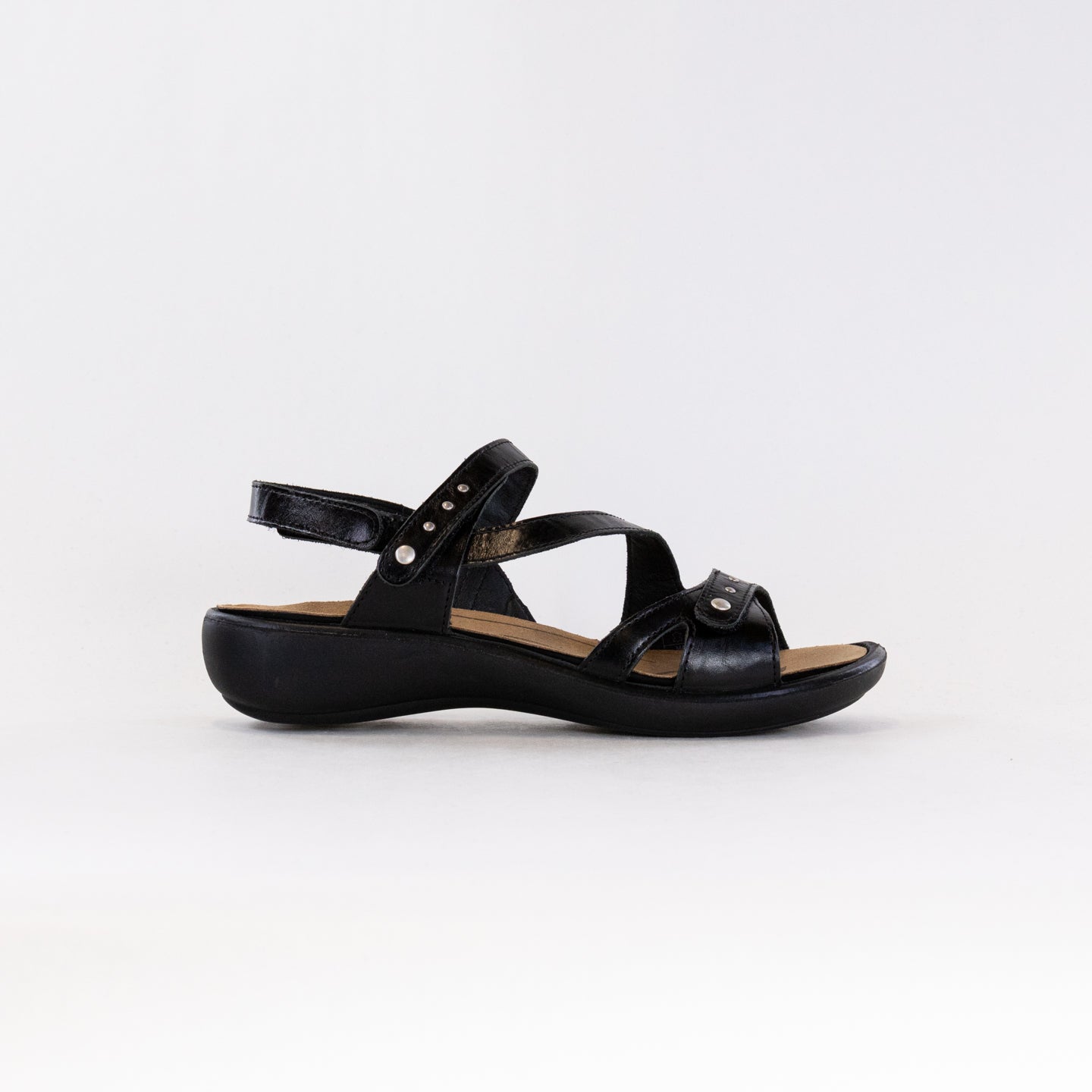 Stylish Women's Black Romika Ibiza 70 Adjustable Sandals