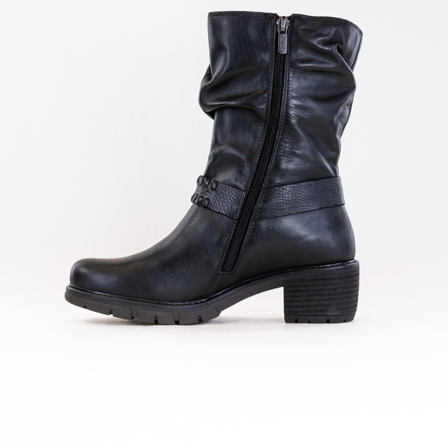 Pikolinos Women's Black Leather Comfortable Tall Ankle Boots - San Sebastion W1T - 9590C1