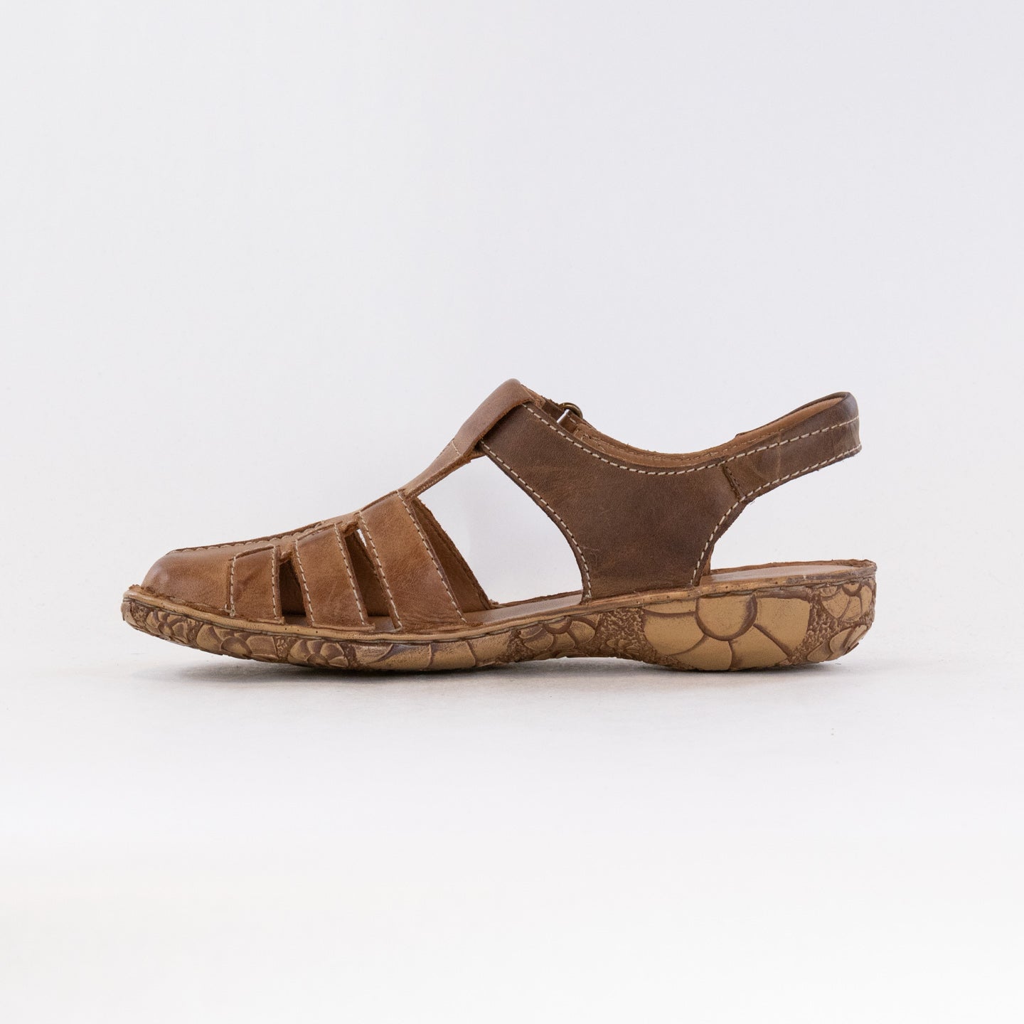 Josef Seibel Women's Rosalie 48 Open-Back Fisherman Shoes in Camel Color