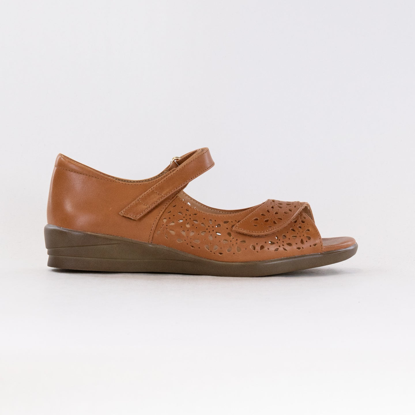 Ziera Women's Tan Leather Daffodil Summer Sandals