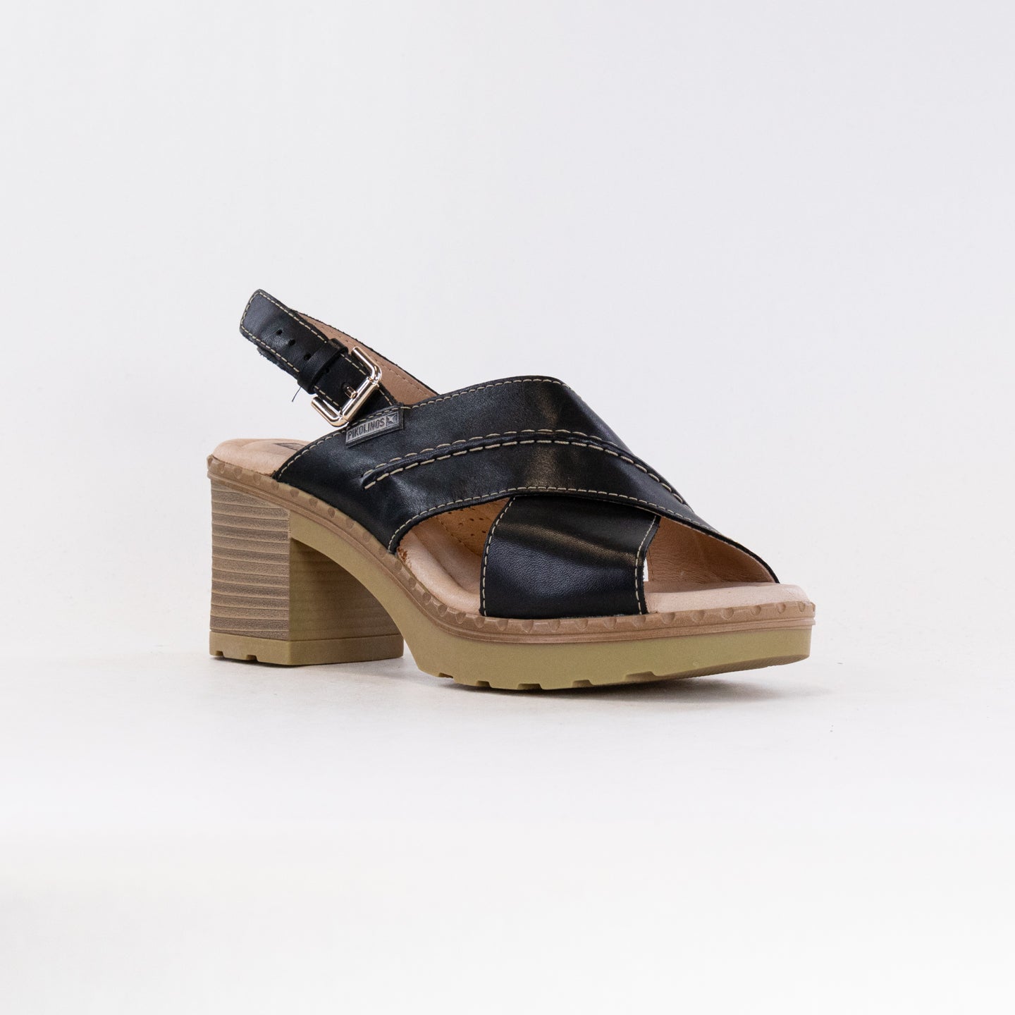 Pikolinos Women's Black Mid Heel Canarias W8W - 1870 Sandals