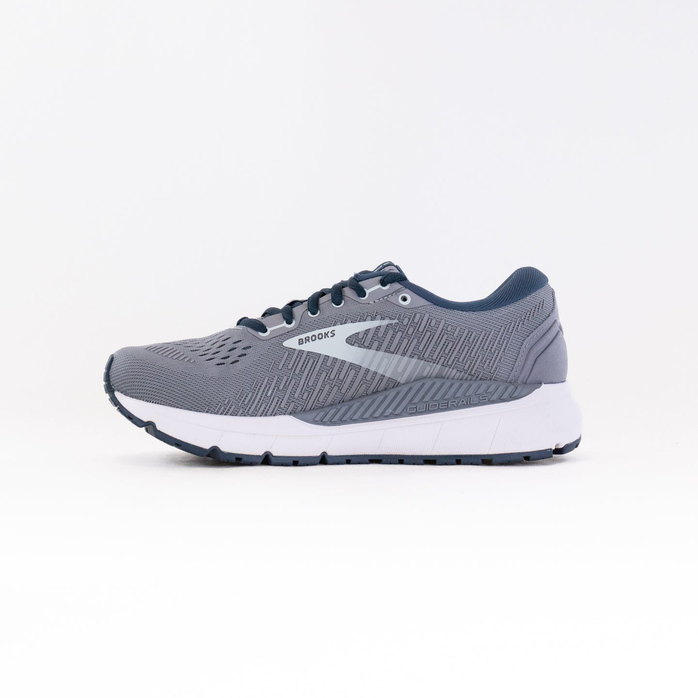 Women's Brooks Addiction GTS 15 Running Shoes in Grey, Navy, and Aqua Colors