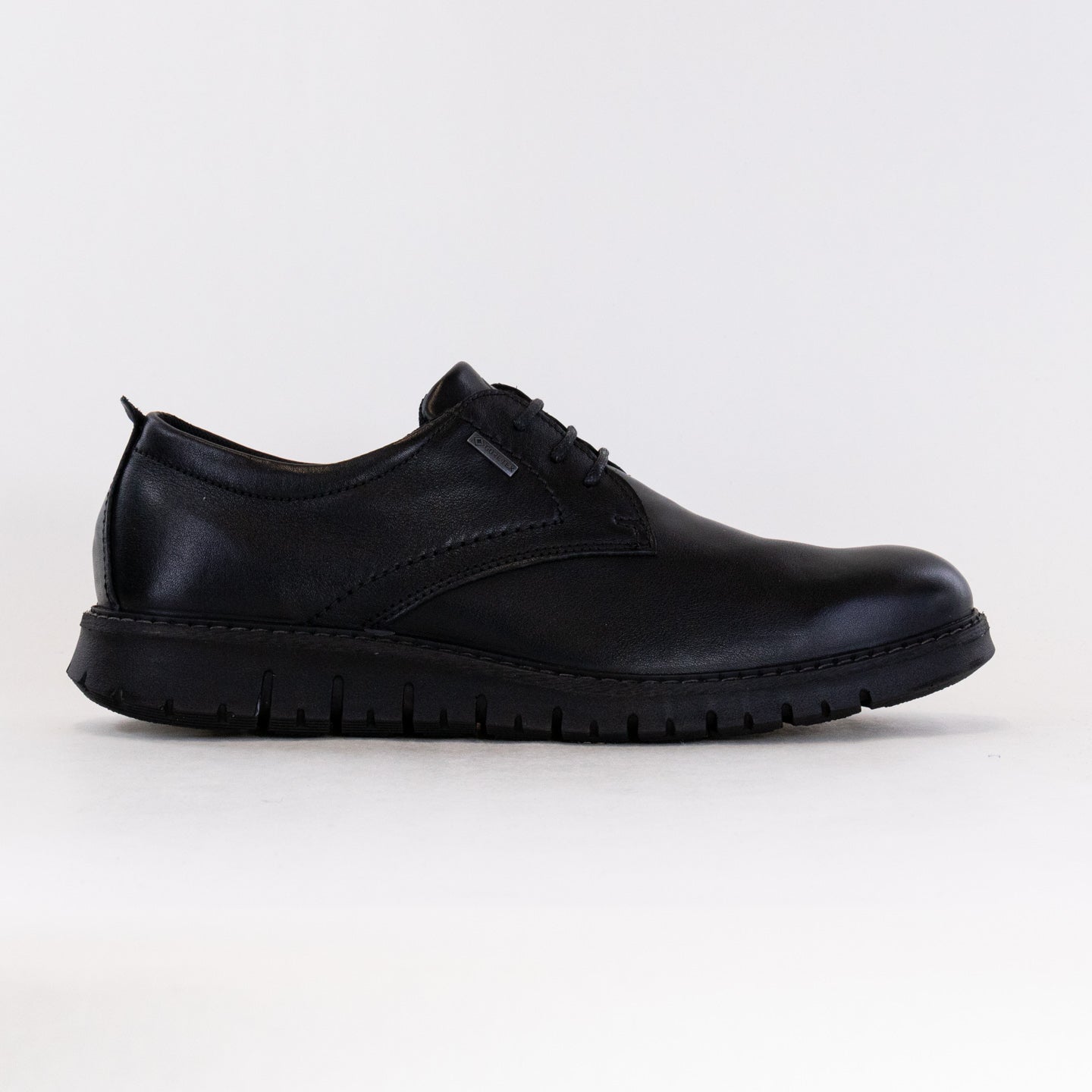 Men's Ara Leandro Black Leather Lace - up Oxford Shoes with GORE - TEX Waterproof Technology