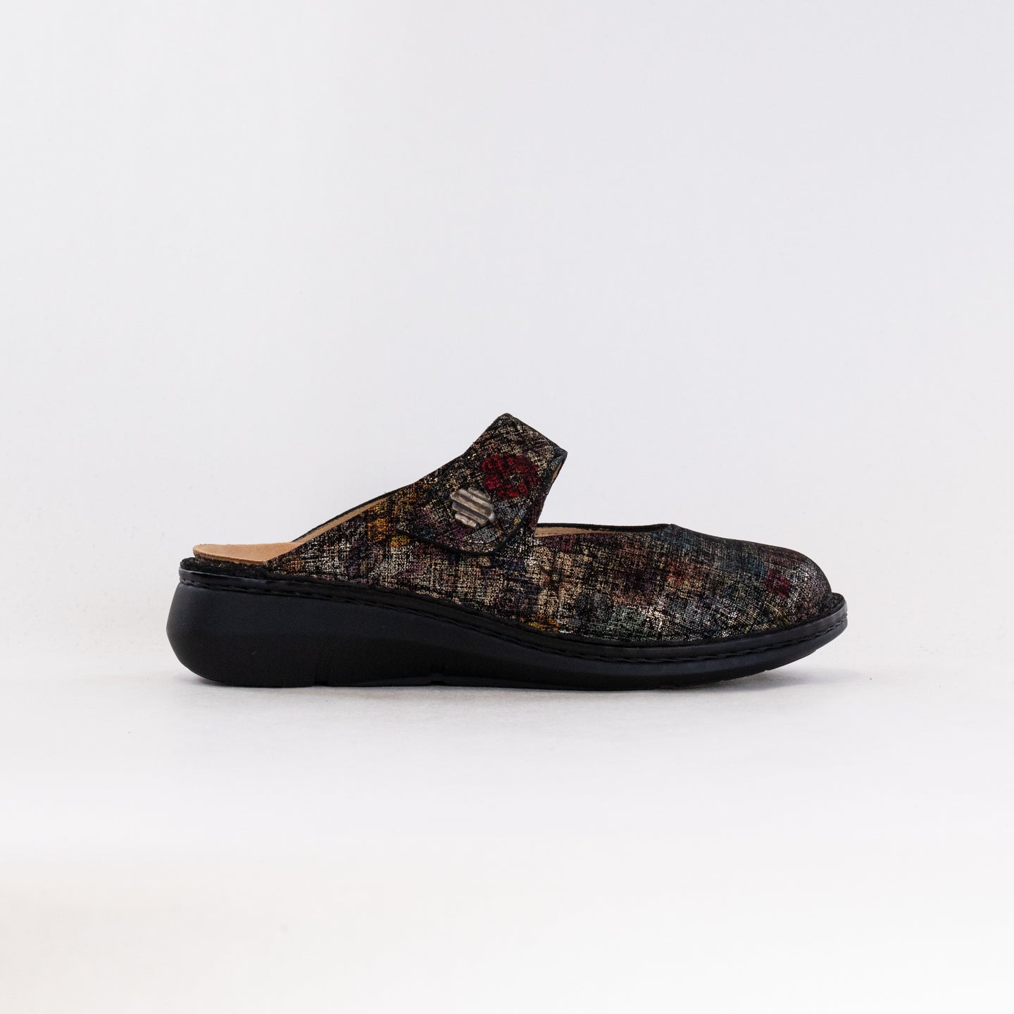 Women's Finn Comfort Roseau Multi - Brown Premium Leather Clogs