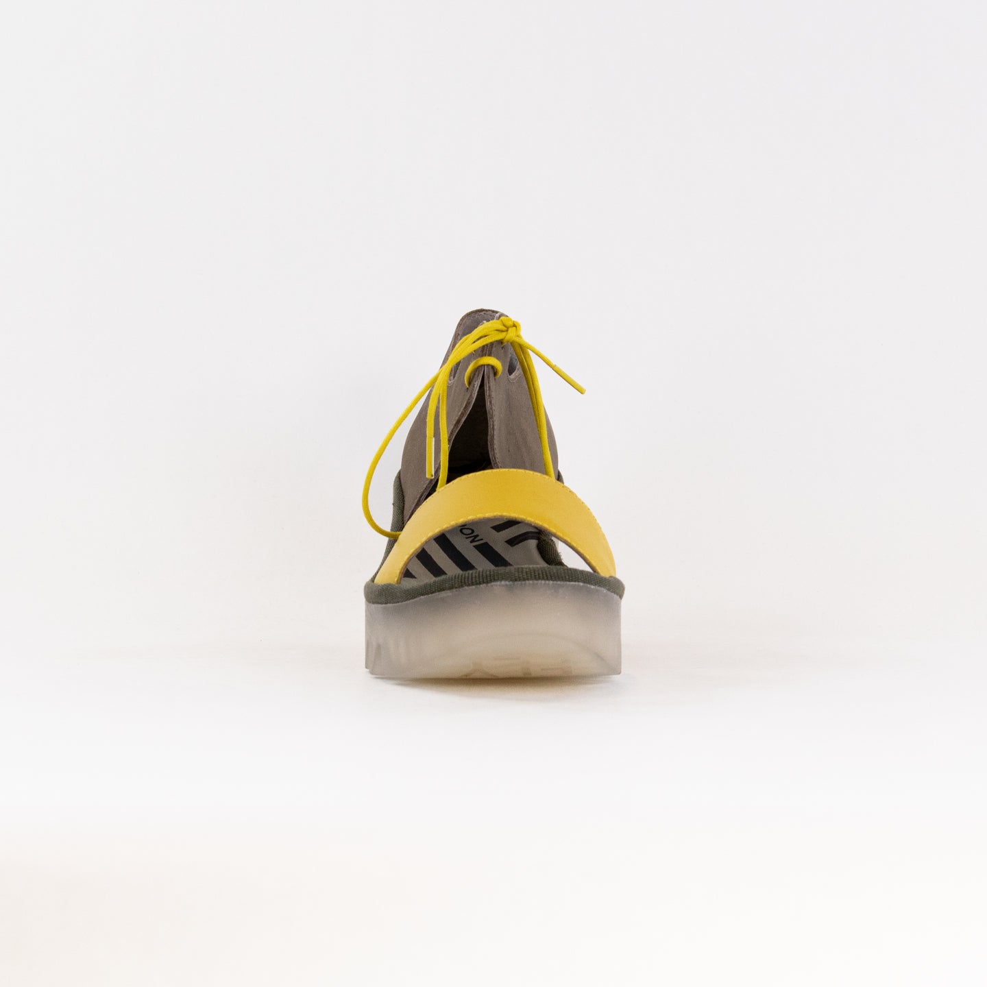 Women's FLY London BILU465FLY Yellow/Khaki Crossover Comfort Sandals