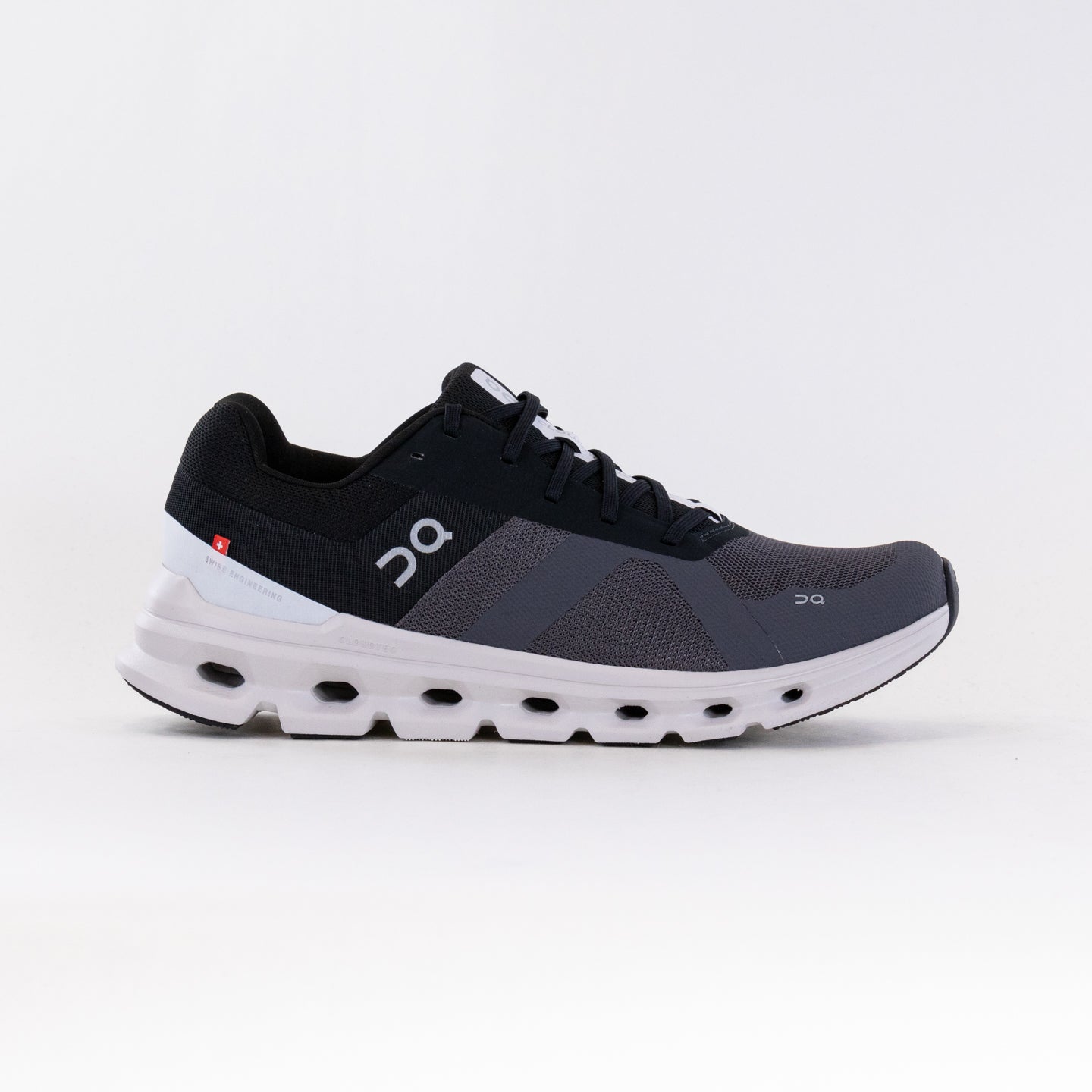 Men's On Cloudrunner Wide Running Shoes in Eclipse/Frost Color Scheme