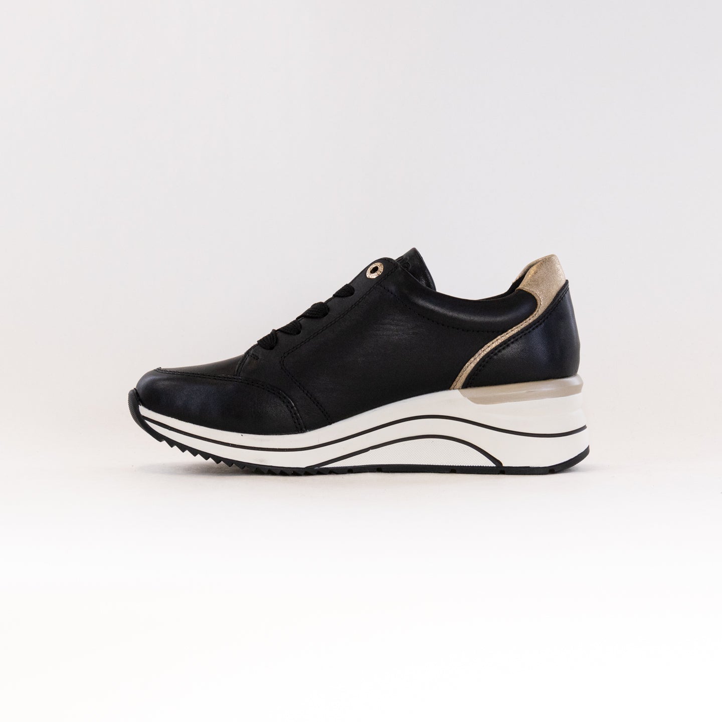 Remonte Eleni 03 Women's Black Wedge Sneakers