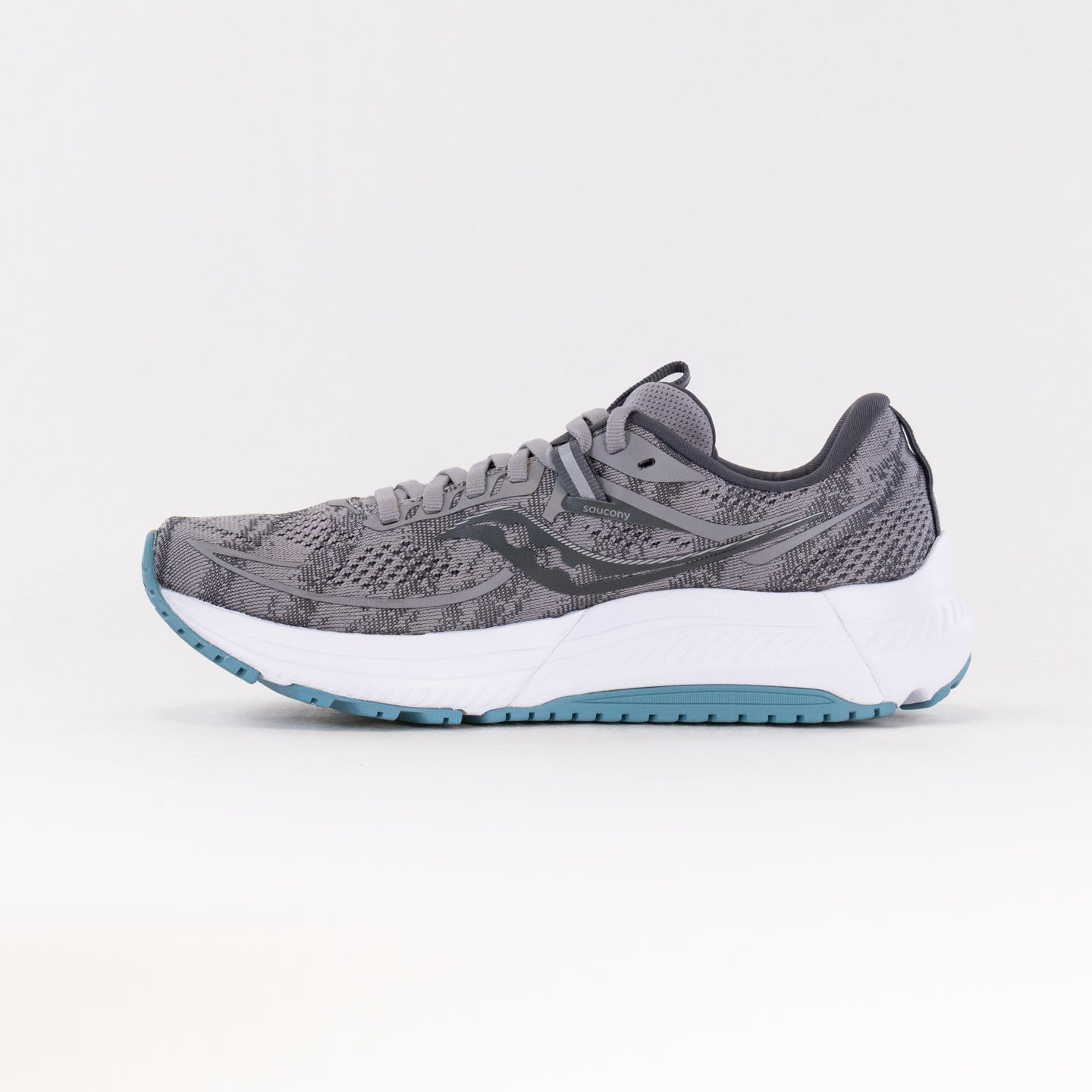Saucony Women's Omni 21 Wide Running Shoes - Alloy/Rainfall Color