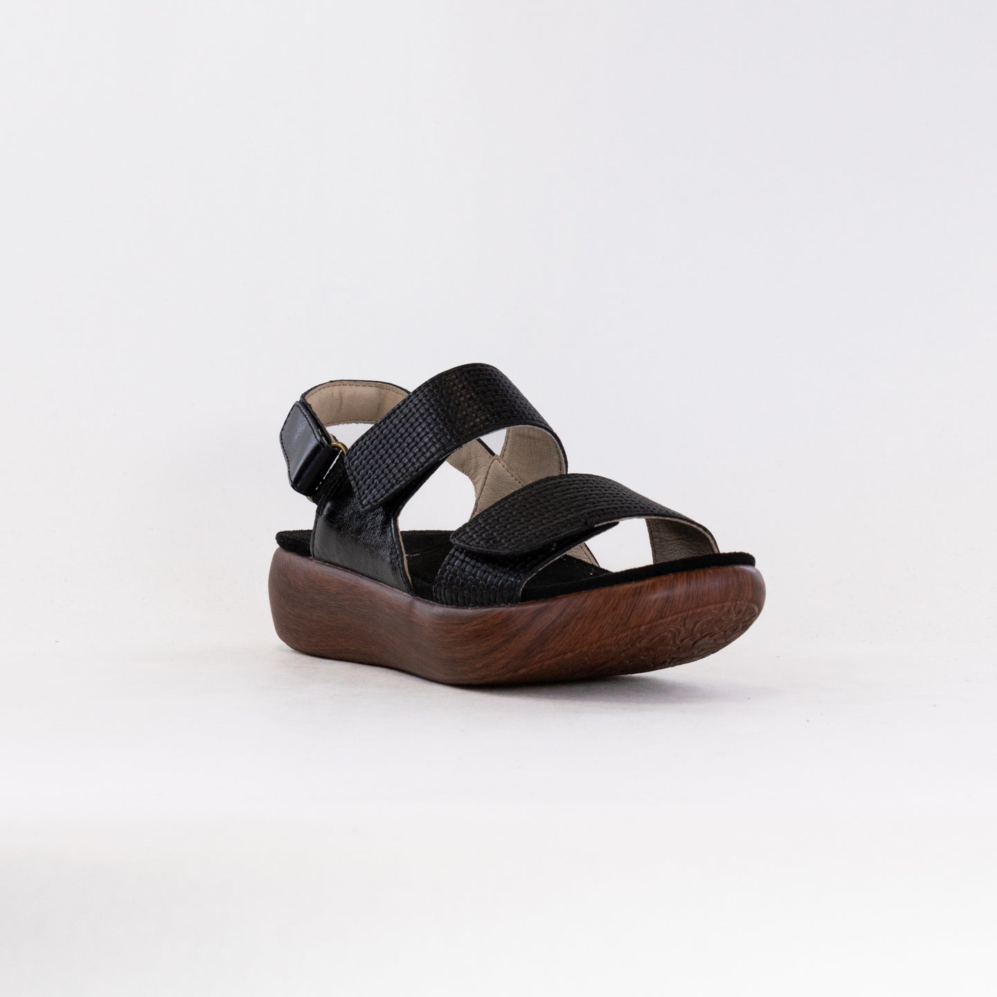 Alegria Women's Bailee Woven Sandals in Noir Color