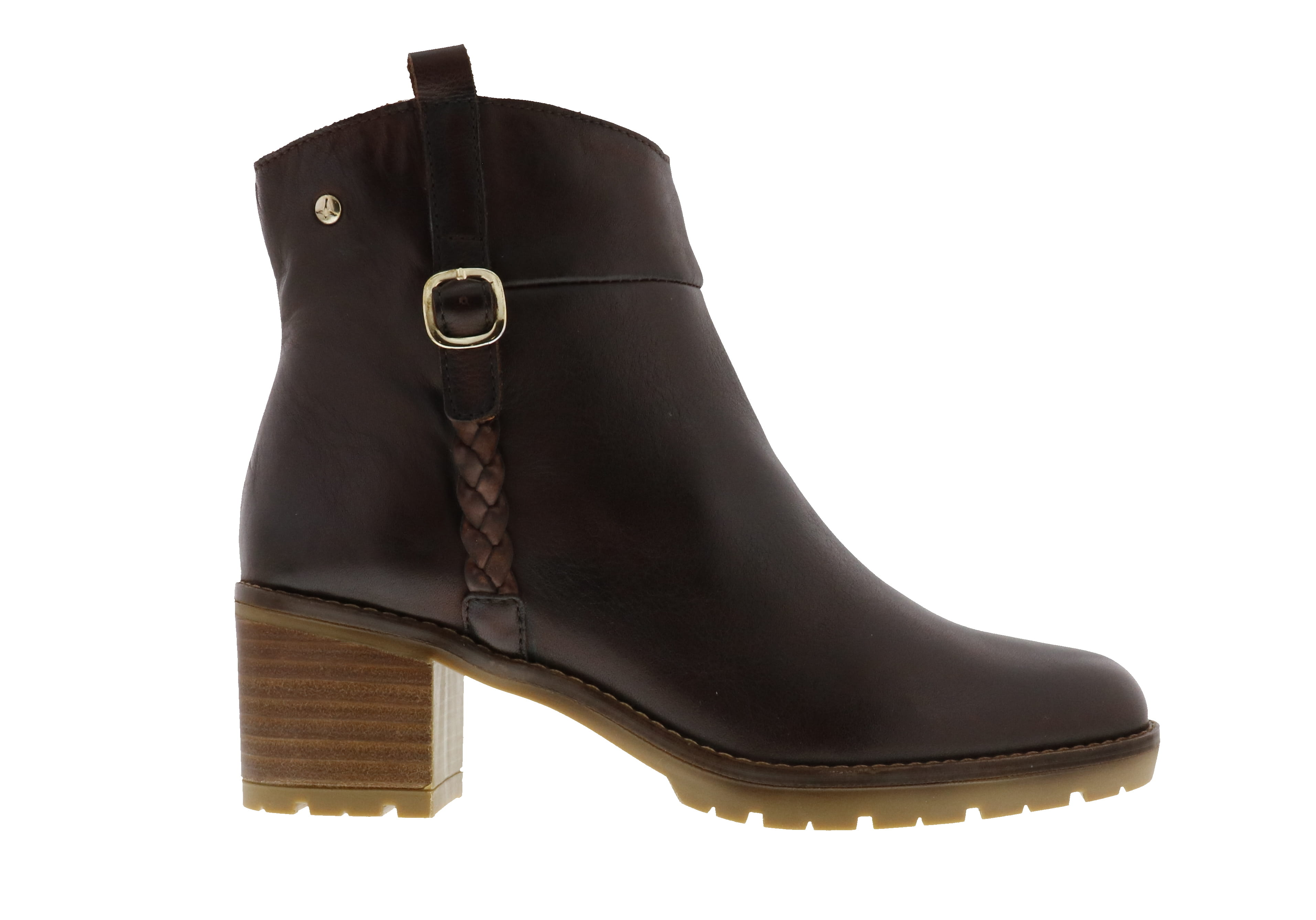 Pikolinos Women's Caoba Hand - Brushed Leather Ankle Boots with Non - slip Sole