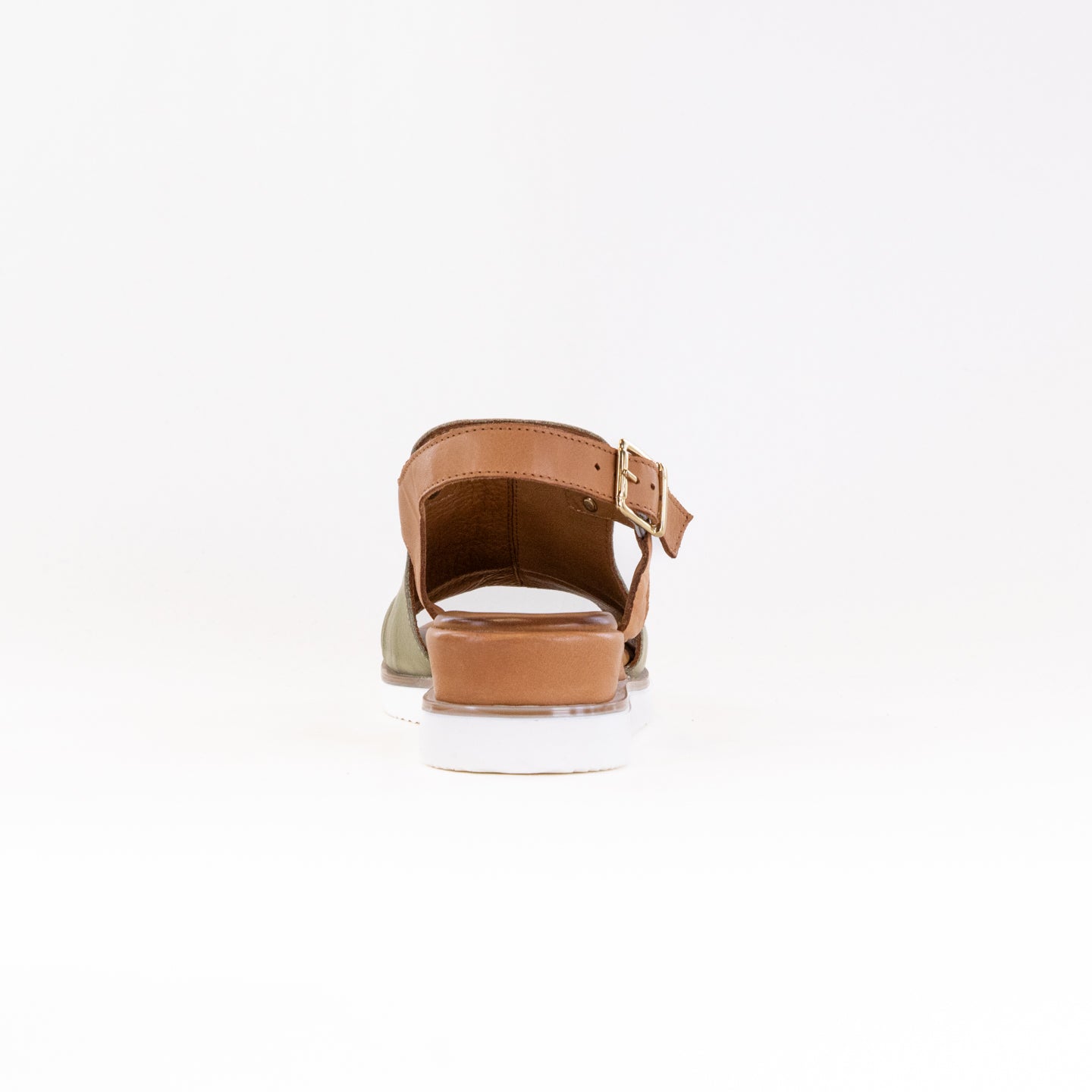 Women's Spring Step Dorotha Olive Multi Leather Sandals with Adjustable Straps
