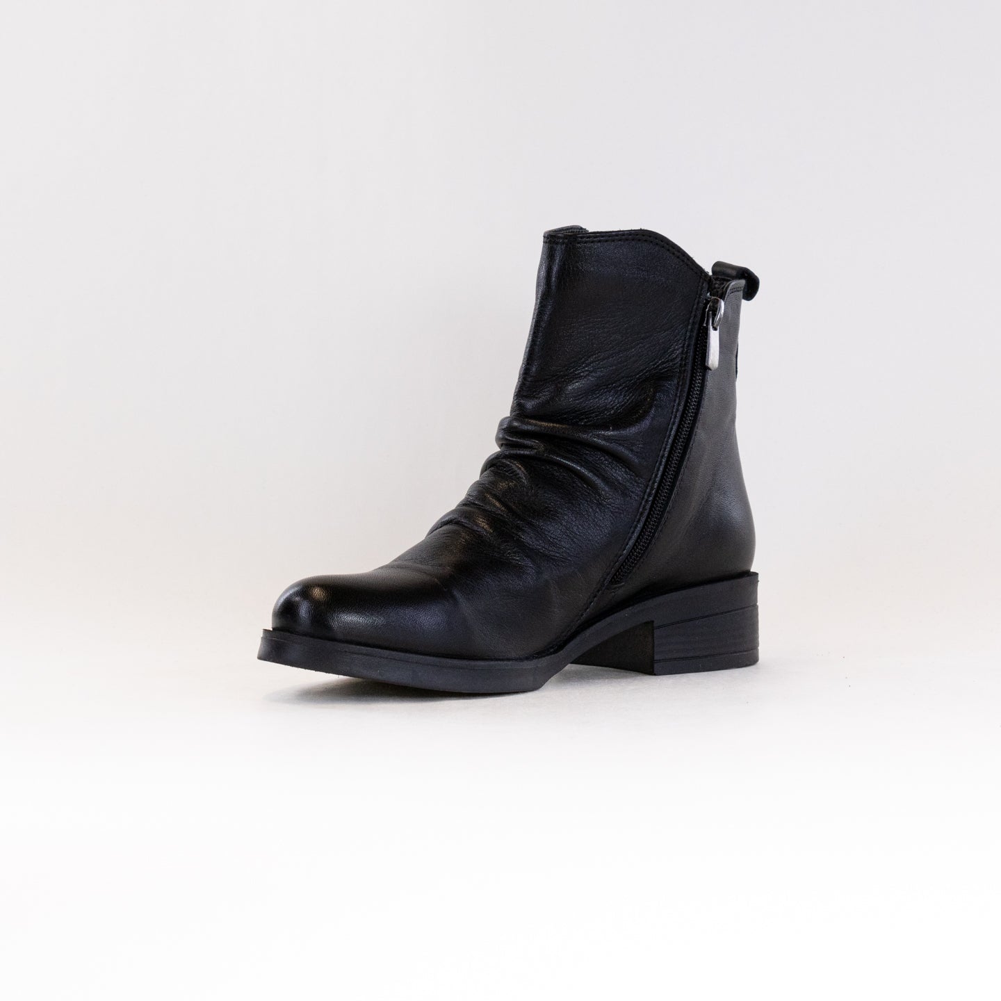 Spring Step Women's Black Zipstering Fashion Leather Boots