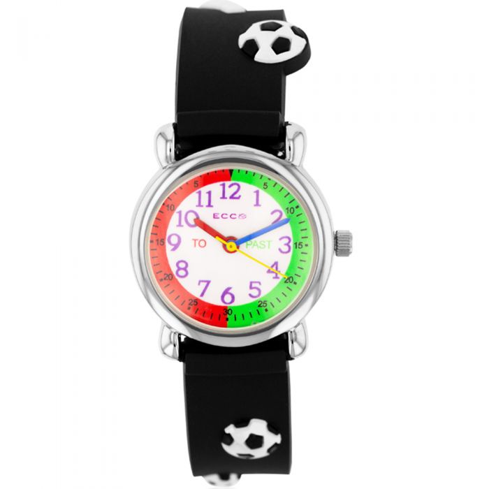 ECC Durable Stainless Steel Kids' Soccer-Themed Watch for Active Play