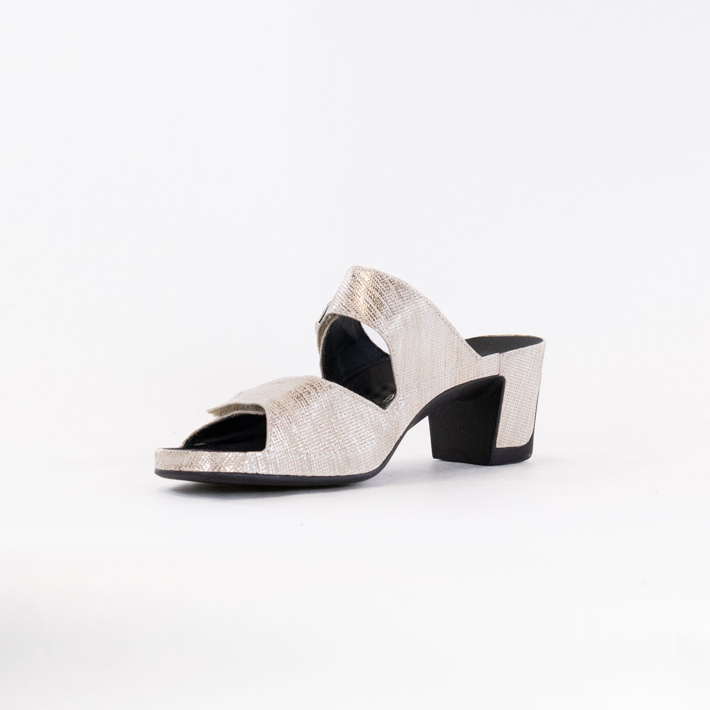 Women's Vital Joy Mule Sandals in Stunning Dunk Gold Metallic Leather
