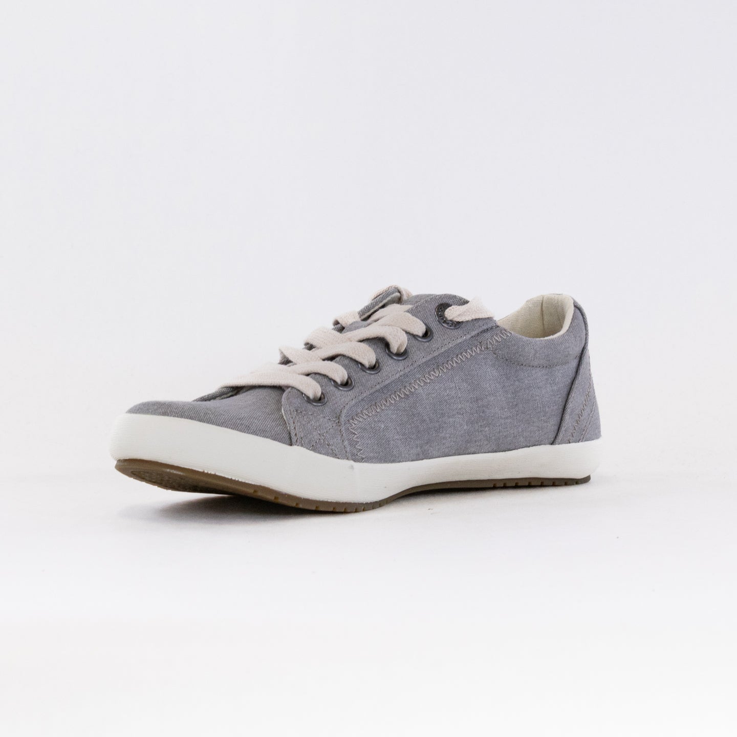 Taos Star Women's Grey Washed Canvas Casual Sneakers