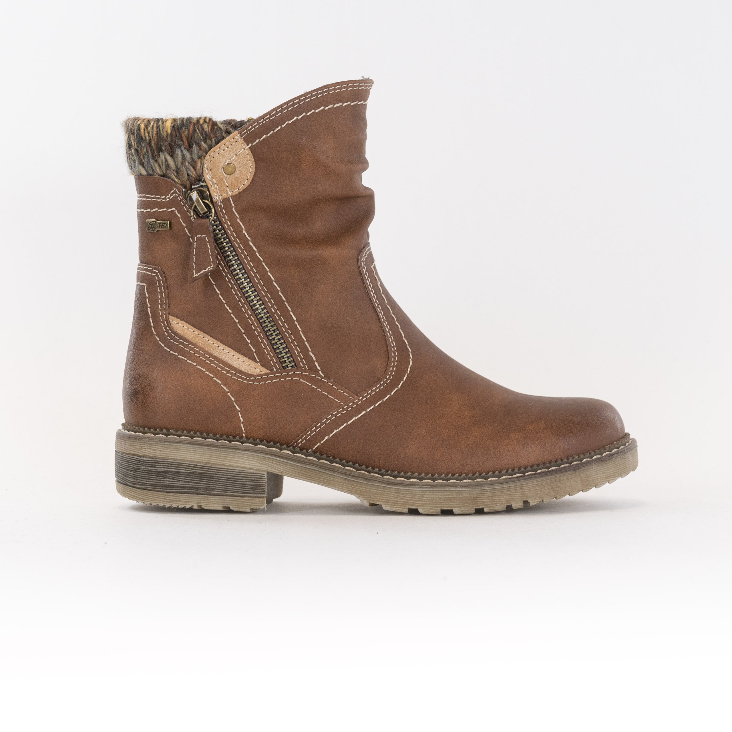 Women's Brown Spring Step Wibea Stylish Comfort Boots