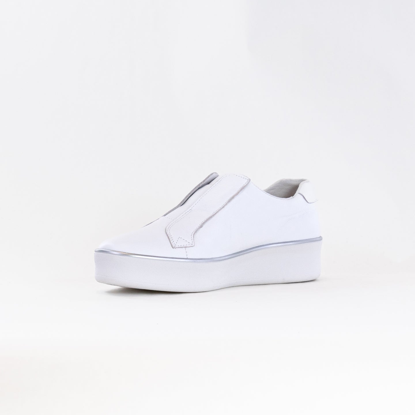 Women's White Leather Casual Orthotic-Friendly Ziera Zikta Sneakers
