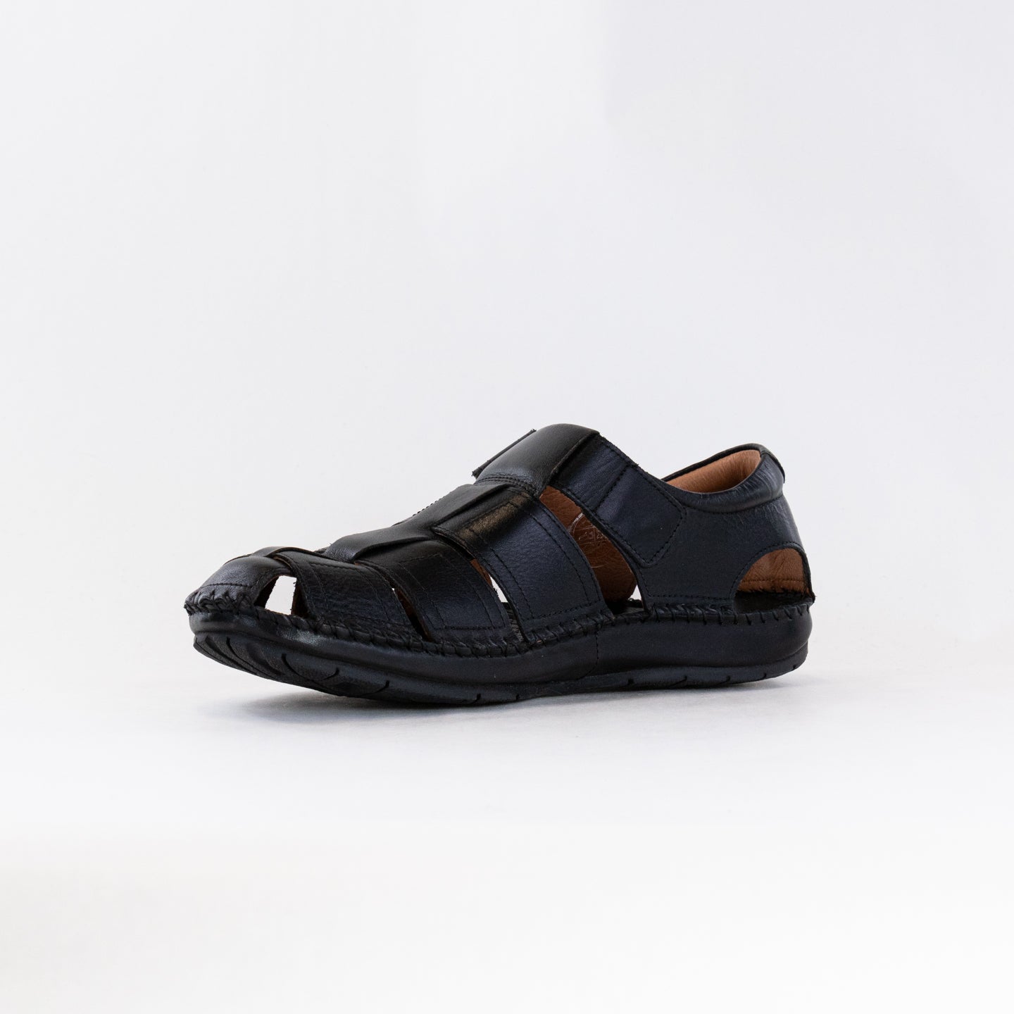 Men's Pikolinos Tarifa 06J - 5433 Black Leather Summer Shoes