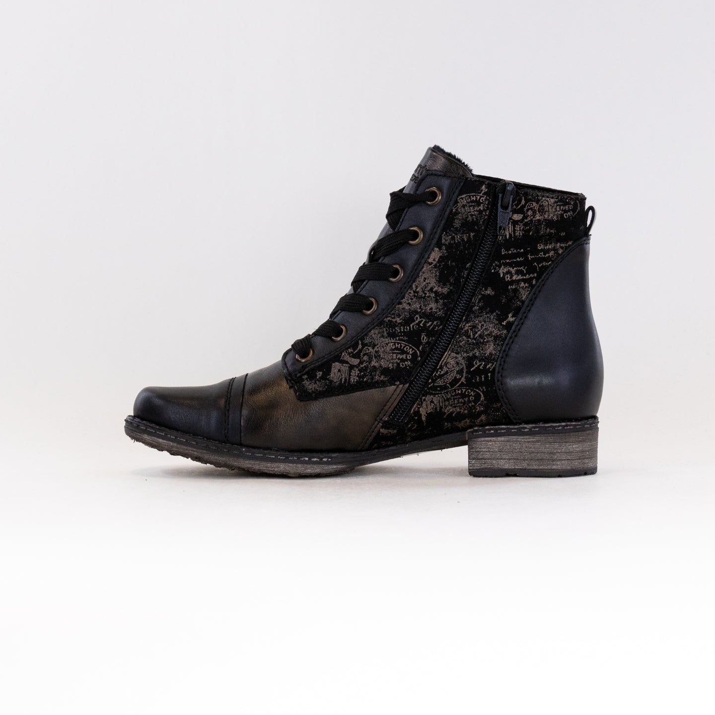 Women's Black Remonte Chandra 81 Ankle Boots with Comfort Features