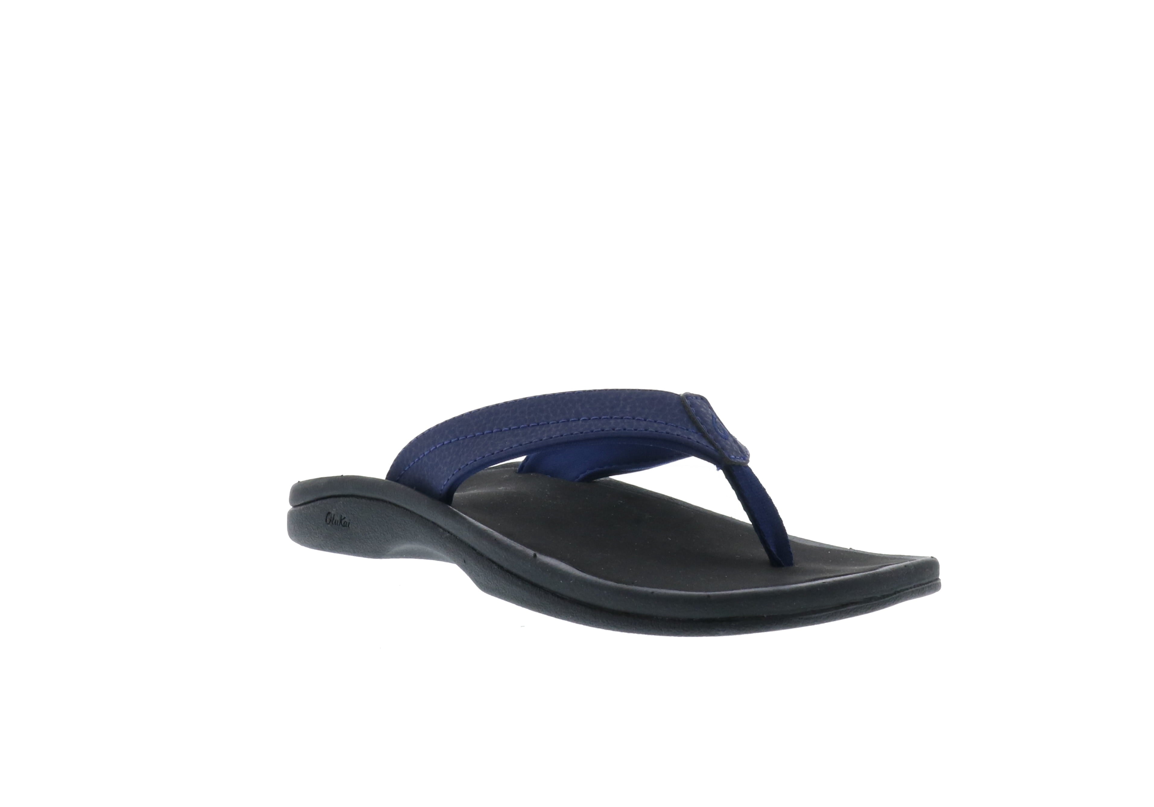 Olukai Women's 'Ohana Pacifica Black - Best-selling Cushioned Beach Sandals