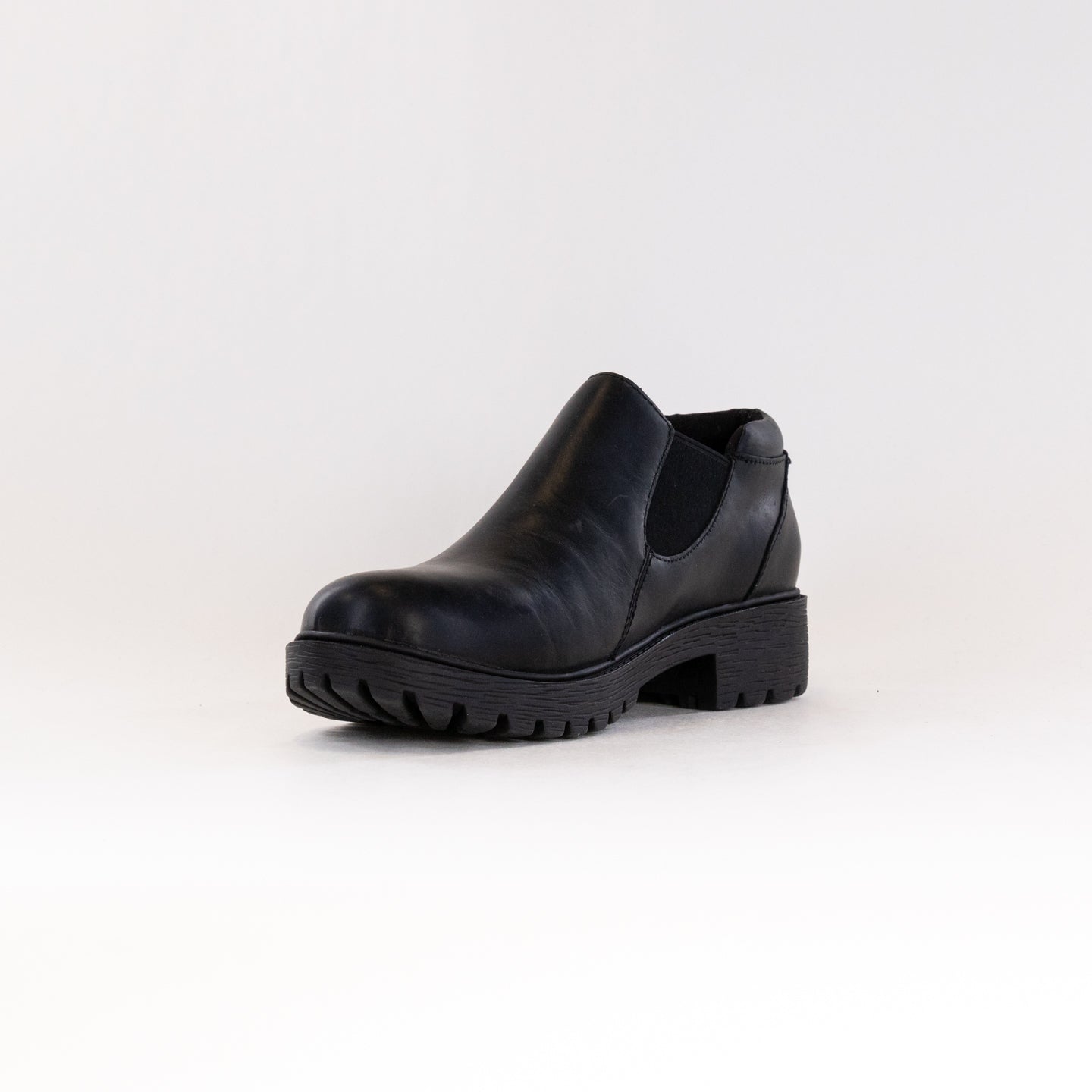 Women's Alegria Ramona Black Oiled Leather Stylish Shootie Shoes