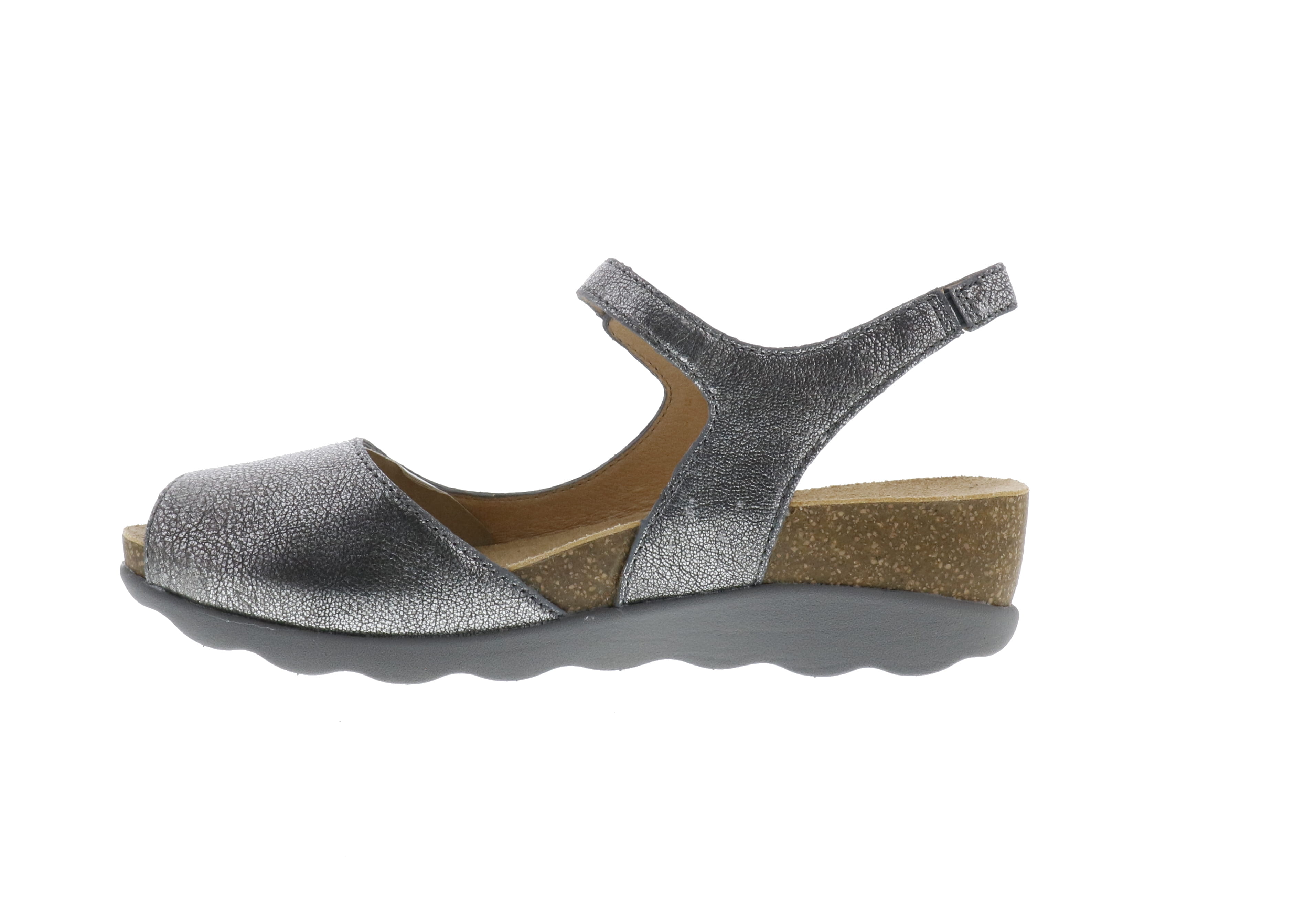 Dansko Women's Marcy Pewter Wedge Sandals - Ideal for Warm-Weather Events