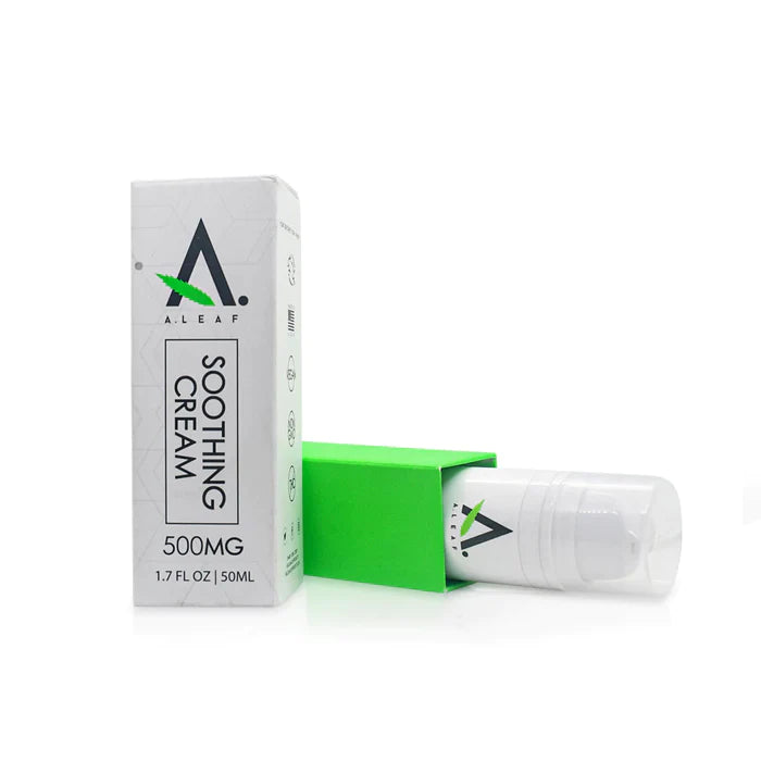 A.Leaf 500mg 1.7FL Oz Broad Spectrum CBD Soothing & Refreshing Cream