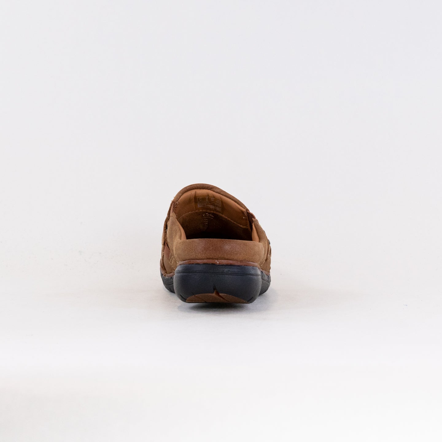 Clark's Women's Un Loop Ease Mules - Dark Tan Colored Leather Footwear