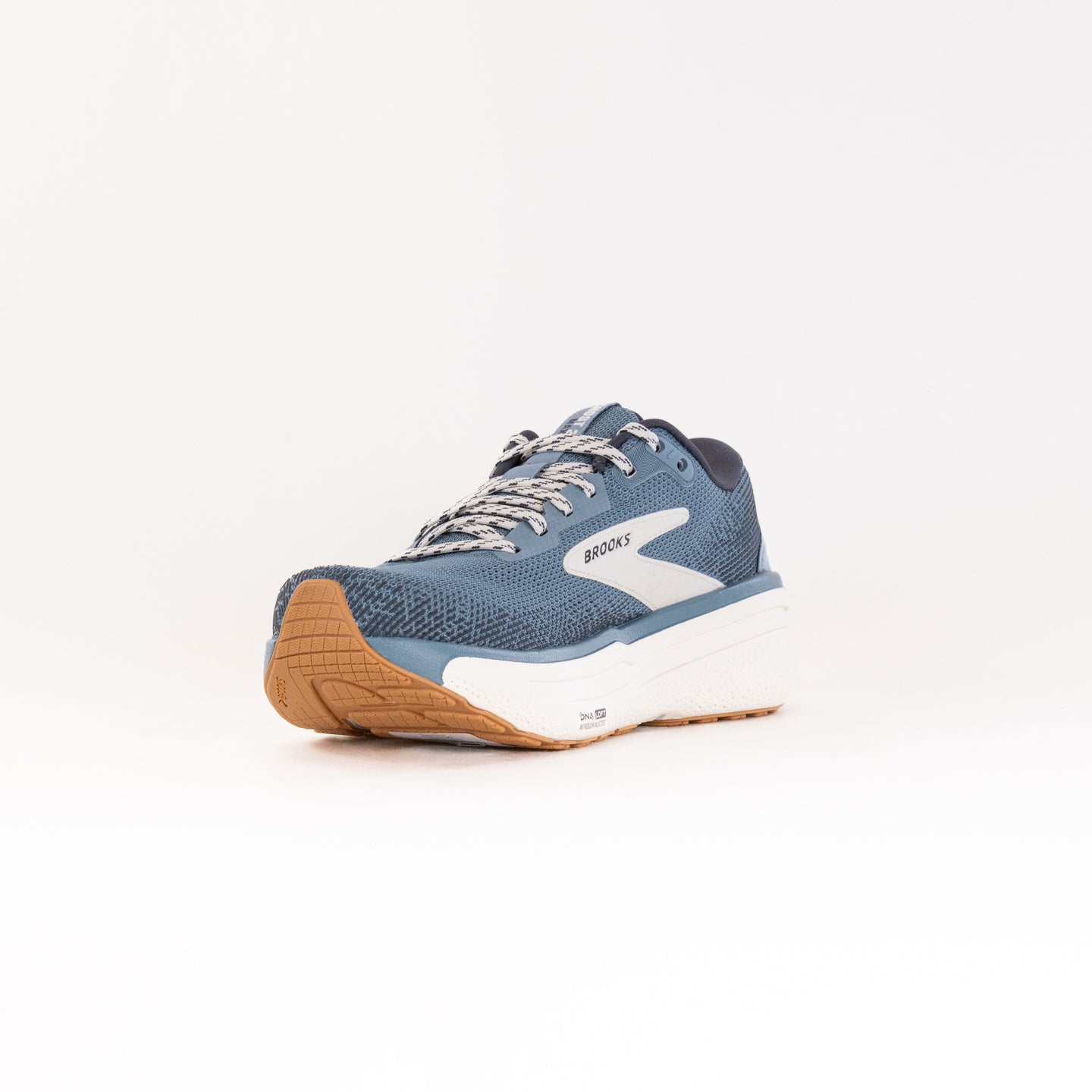Women's Brooks Ghost Max 2 Road Running Shoes in Citadel, Coconut, and Biscuit Colors