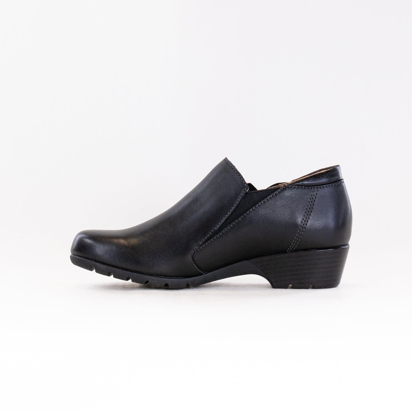 Taos Women's Daily Black Leather Ankle-High Walking Shoes