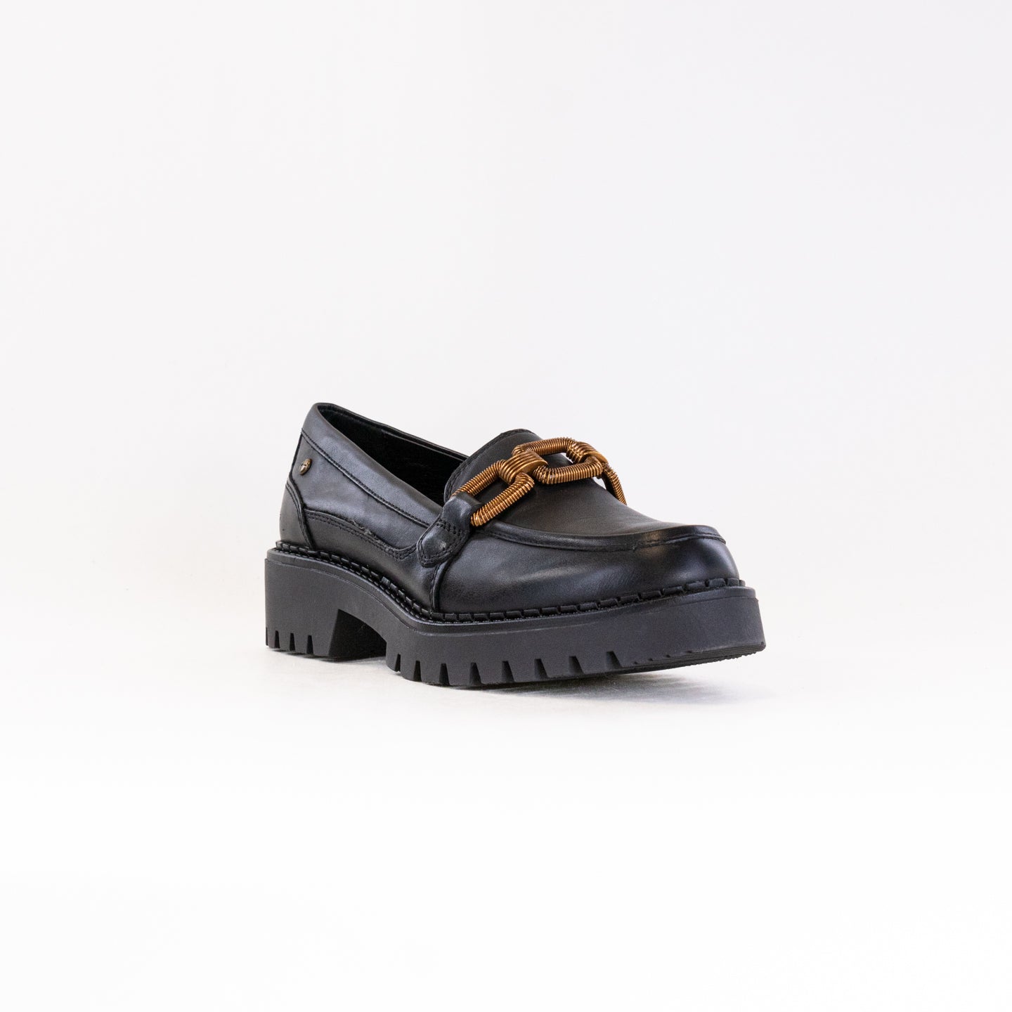 Stylish Women's Pikolino Aviles Black Leather Loafers