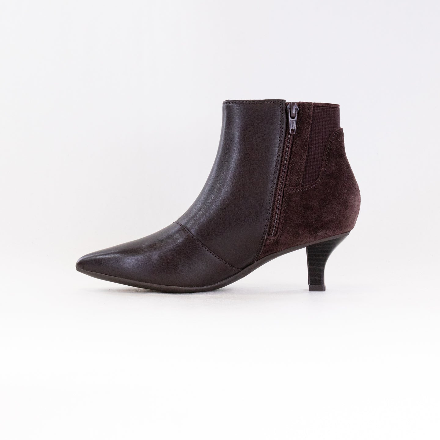 Women's Dark Brown Leather Clarks Kepley Erin Stylish Boots