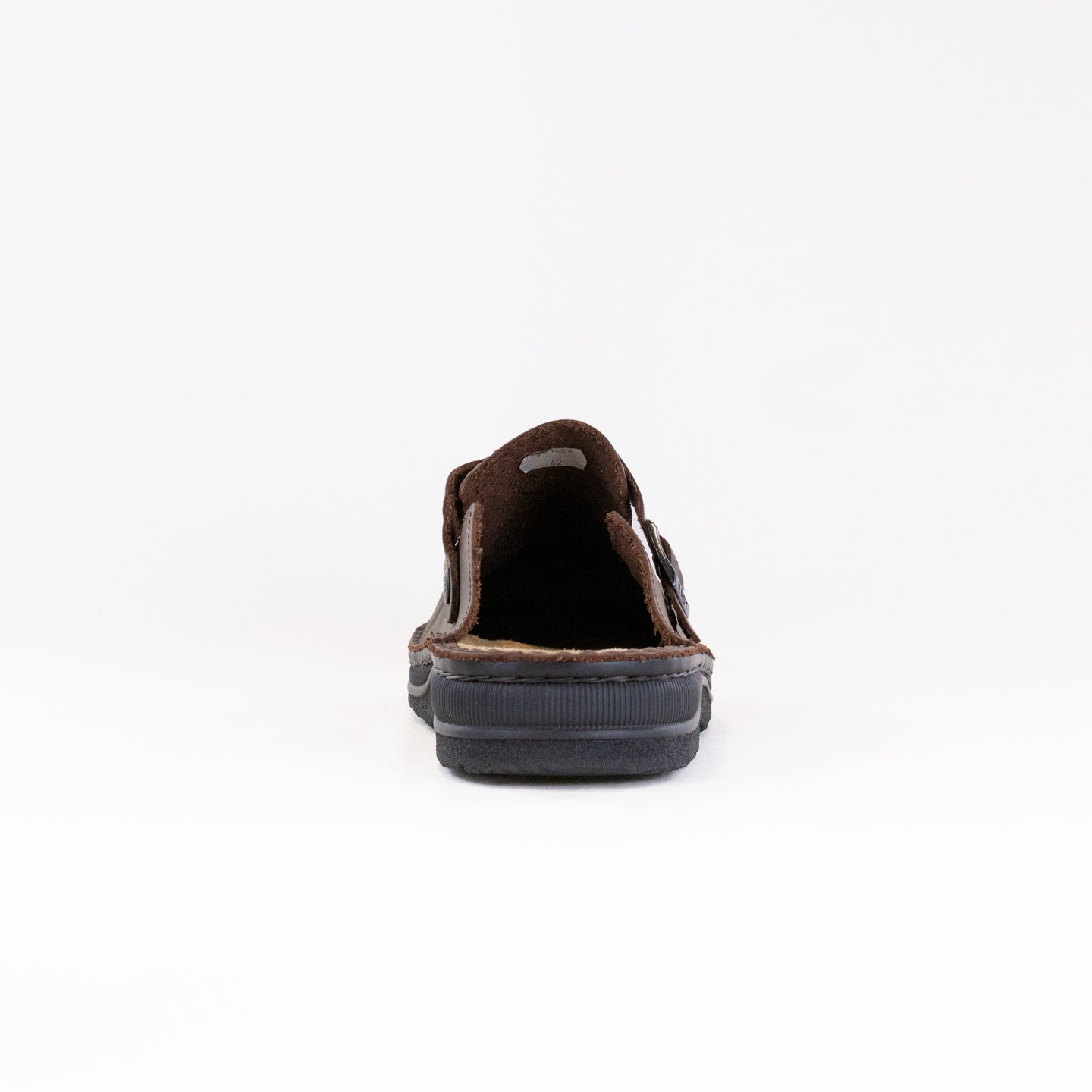 Men's Naot Fiord Clogs in Crazy Horse Leather with Adjustable Buckle