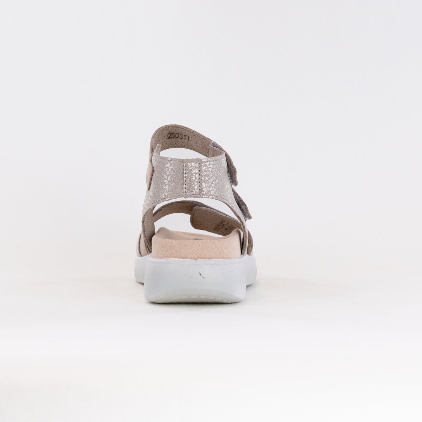 Women's Gold Romika Borneo 07 Asymmetric Strap Sandals