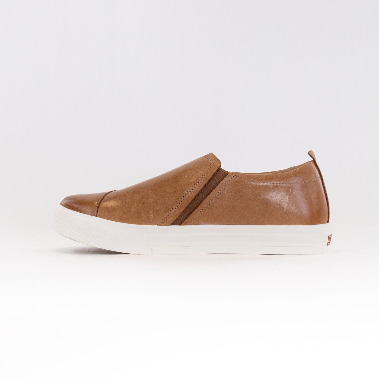 Taos Women's Twin Gore Lux Leather Slip-on Sneakers in Caramel