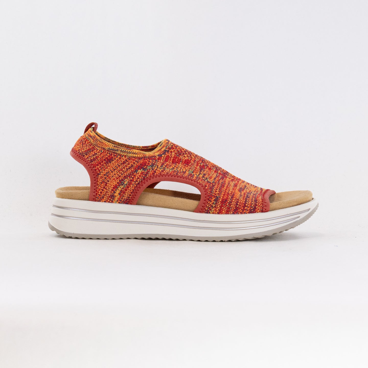 Remonte Jocelyn R2955 Women's Orange Stretch Slip-on Platform Shoes