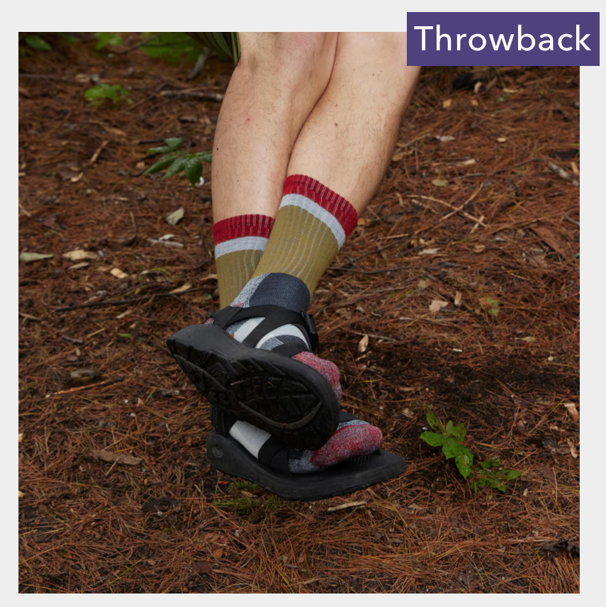 Darn Tough High - Quality Men’s Micro Crew Lightweight Hiking Socks with Heady Stripe Design in Ash Color