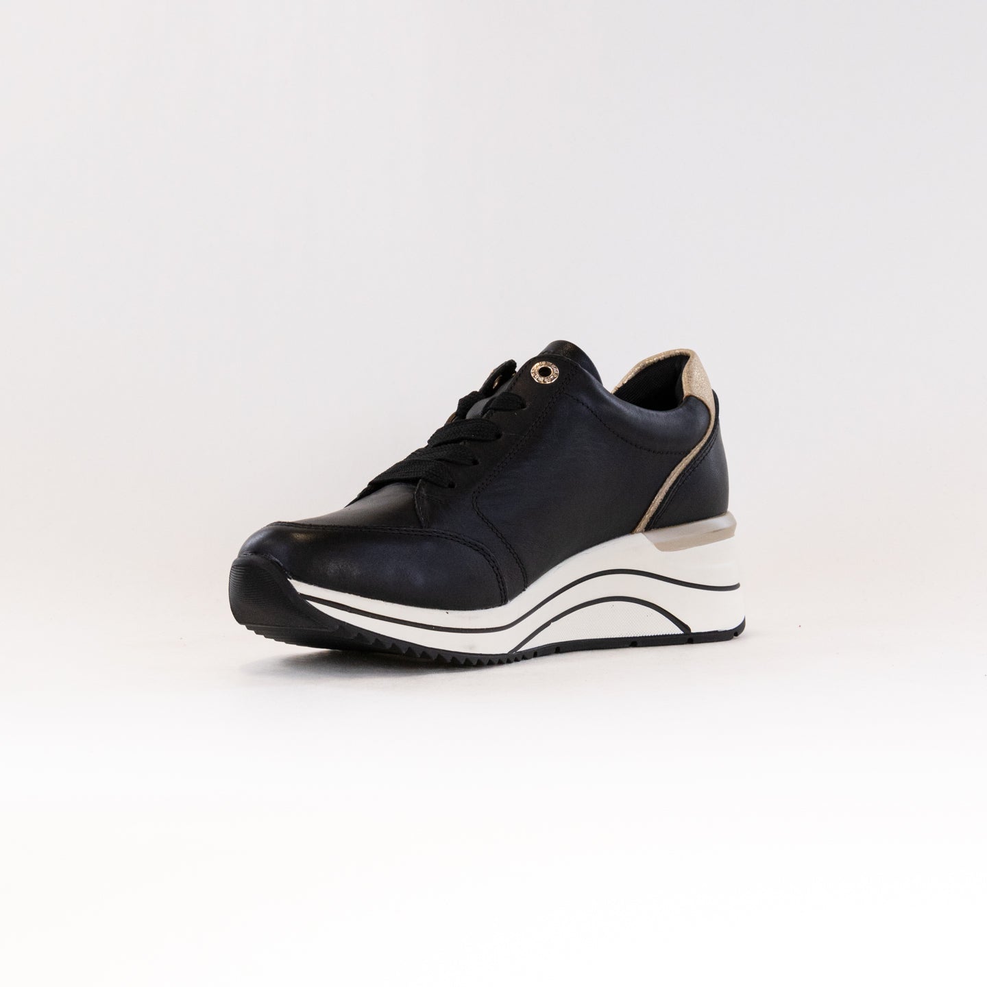 Remonte Eleni 03 Women's Black Wedge Sneakers