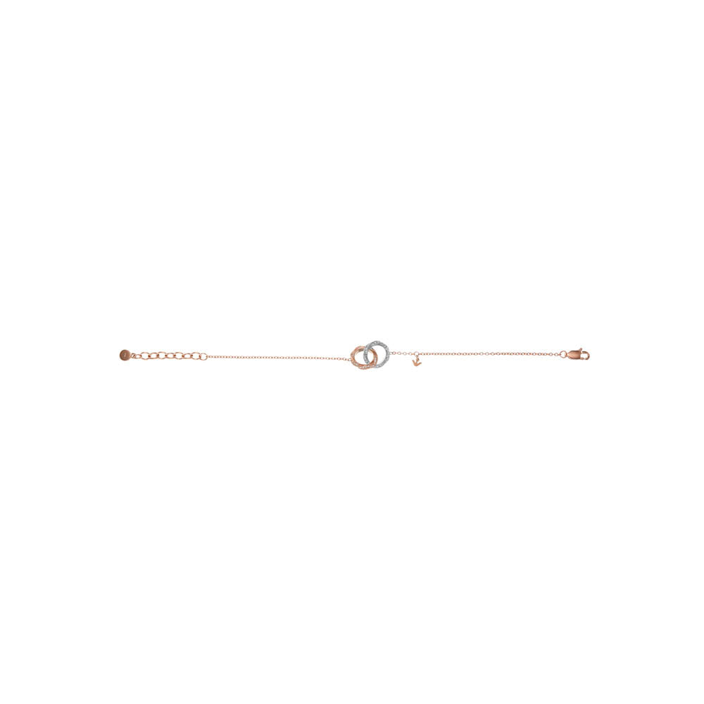 Emporio Armani Rose Gold - Plated Stainless - Steel Sentimental Logo Fashion Bracelet for Women and Men