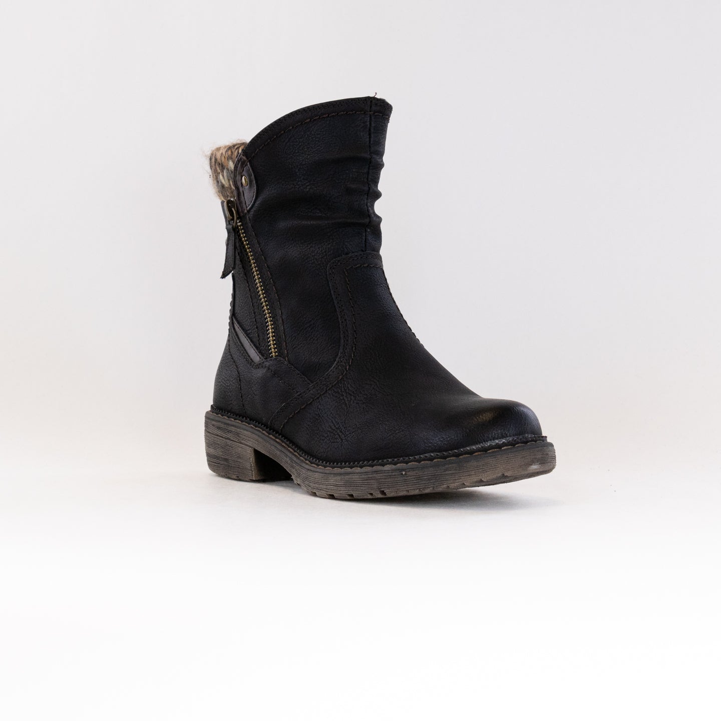 Women's Spring Step Wibea Black Boots with Comfort Features