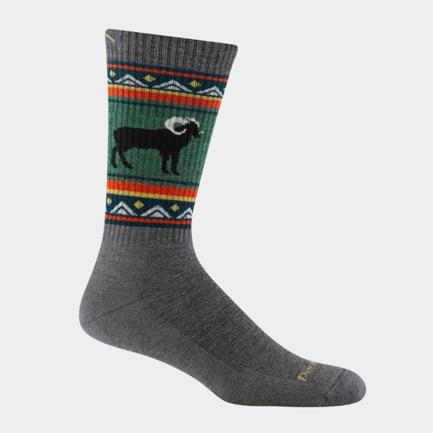 Darn Tough Men's Midweight Gray VanGrizzle Boot Hiking Socks