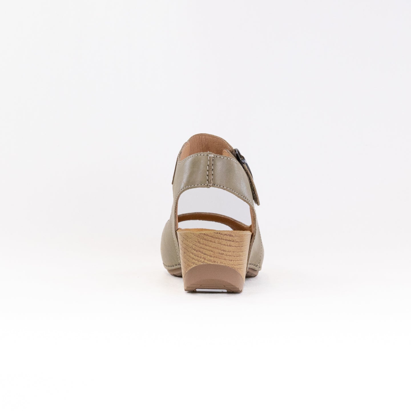 Dansko Women's Tiana Heeled Sandals in Khaki Premium Leather