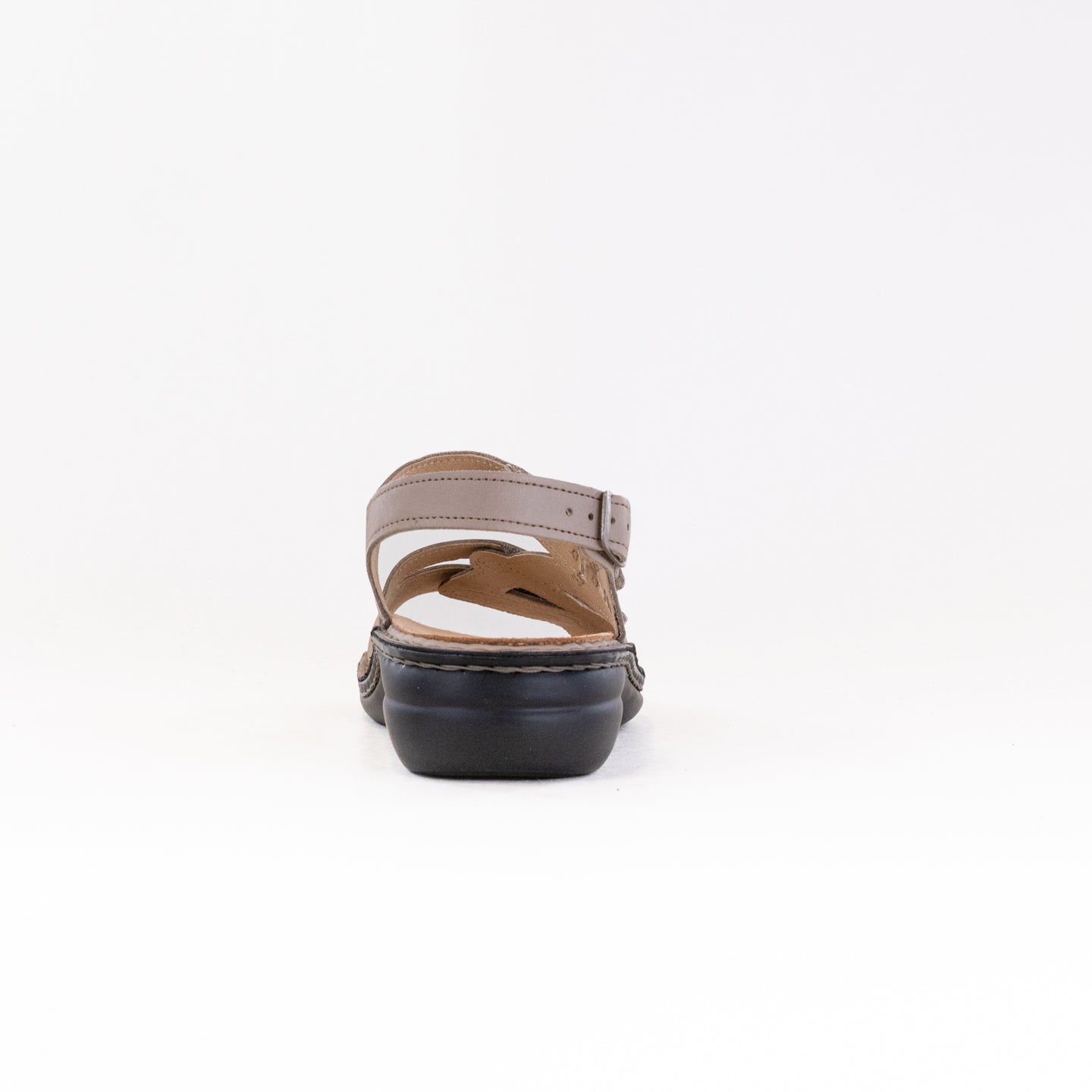 Finn Comfort Women's Gomera - S Taupe Adjustable Strap Leather Shoes