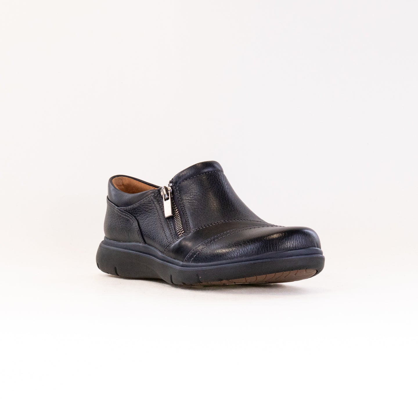 Clarks Women's Certina Pure Navy Leather Casual Shoes