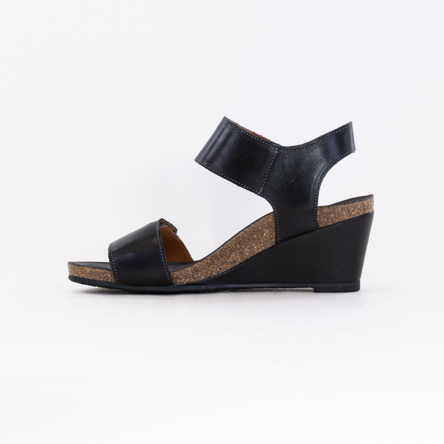 Stylish Women's Taos Black Carousel 3 Wedge Sandals with Arch Support